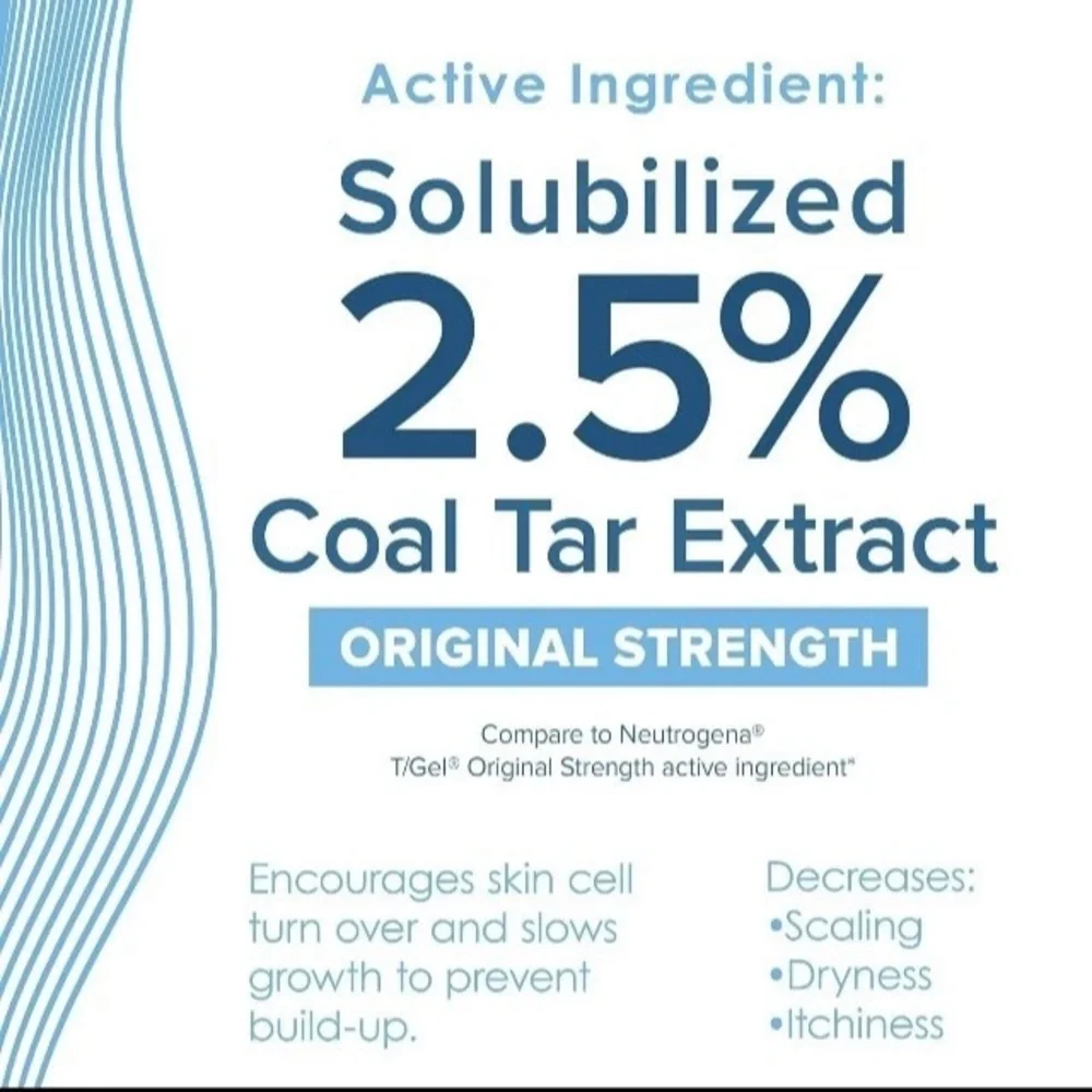 True +Real Therapeutic Coal Tar Shampoo 16oz 0.5% Anti-Dandruff Formula 16oz